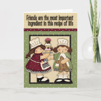 レシピのグリーティングカード カード