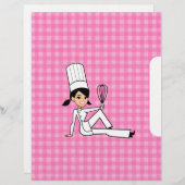 レシピのページ図解入りの、写真付きの- (正面/裏面)