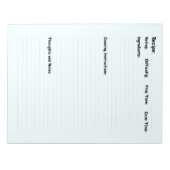 レシピの作った家族のための本 ノートパッド (正面)