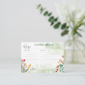 レシピの水彩の野草を取り入れたカード エンクロージャーカード (スタンド正面)