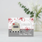 レシピはがき – レトロストーブレモダンッドキッチン ポストカード (スタンド正面)