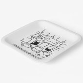 レシピはスタンドの後に料理 ペーパープレート (傾斜あり)