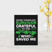 レシピエント腎臓移植生存者 カード (黄色い花)