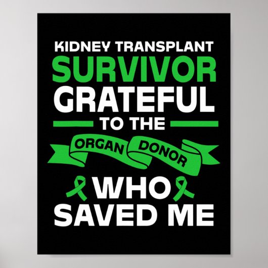 レシピエント腎臓移植生存者 ポスター (正面)