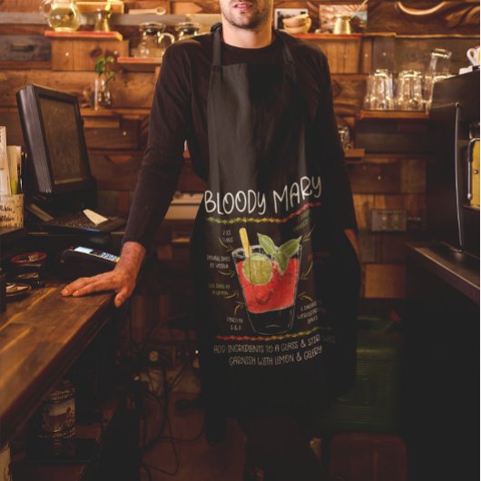 レシピカクテル血メアリーパーフェクトギフト エプロン