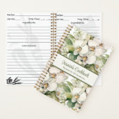 レシピカスタムクックブックホワイトラン ノートブック (内側)