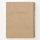 レシピカスタムファミリークックブッククラフトブラウン紙 ノートブック (裏面)