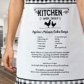 レシピカスタム白黒ファームハウスバッファロープレイド エプロン