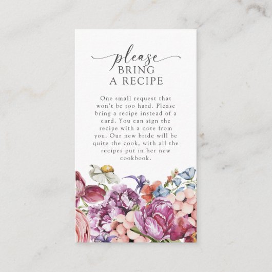 レシピカラフルの持ち込み エンクロージャーカード (正面)