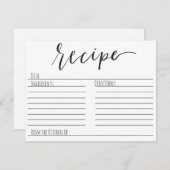 レシピカーシンプルド ノートカード (正面/裏面)