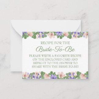 レシピカードの指示 ノートカード