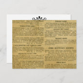 レシピカードアンティークケンタッキー ポストカード (正面/裏面)