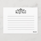 レシピカードアンティークケンタッキー ポストカード (裏面)