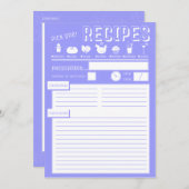 レシピカードインビクトワールブルー (正面/裏面)