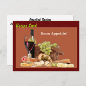 レシピカードギフトセット – Buon Appeto ポストカード (正面/裏面)