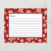 レシピカードクリスマスクッキー交換パーティー (裏面)