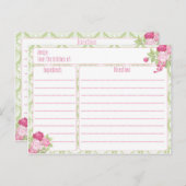 レシピカードシャビーシック ポストカード (正面/裏面)