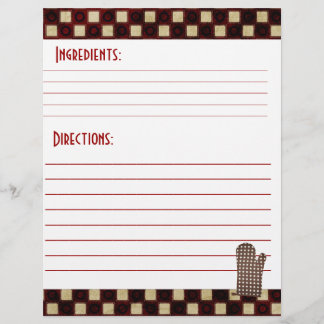 レシピカードストック