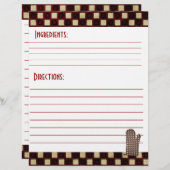 レシピカードストック (正面/裏面)