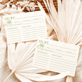 レシピカードフレッシュオフザマーケットブライダルシャワー 招待状