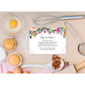 レシピカードフローラブライダルシャワー アドバイスカード