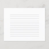 レシピカードブライダルシャワーフールズラブフライヤー チラシ (裏面)