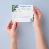 レシピカードブライダルシャワーユーカリプタス チラシ (手)