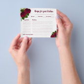 レシピカードブライダルシャワー紅花 チラシ (手)