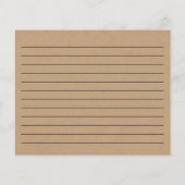 レシピカードブライダルシャワー素朴ウェディングシャワー (裏面)