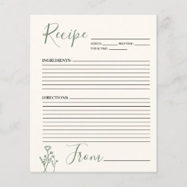 レシピカードボホフローラ予算 チラシ