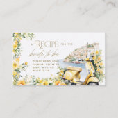 レシピカードポジターノアマルフィヴェスパブライダルシャワー エンクロージャーカード (正面)