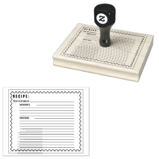 レシピカードラバースタンプ ラバースタンプ