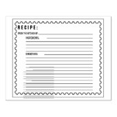 レシピカードラバースタンプ ラバースタンプ (インプリント)