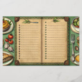 レシピカードレシピメニュー、リス空白のト (裏面)