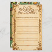 レシピカードレシピメニュー、リス空白のト (正面/裏面)