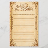 レシピカードレシピメニュー、リス空白のト (正面)