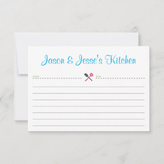 レシピカード又は引っ越し祝いパーティー