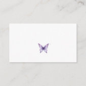 レシピカード彼与え私蝶ブライダルシャワー エンクロージャーカード (裏面)