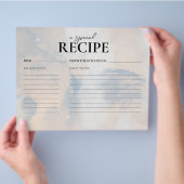 レシピカード彼女はクラウド上にある9ブライダルシャワーゲーム チラシ (手)