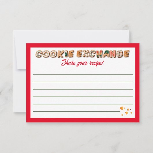 レシピカード用クリスマスクッキー交換パーティー (正面)
