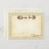 レシピカード祖母の古い時間の外観 ポストカード (正面/裏面)