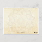 レシピカード祖母の古い時間の外観 ポストカード (裏面)