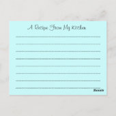 レシピカード葉書デザインから共有Favレシピ ポストカード (裏面)