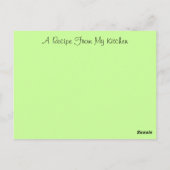 レシピカード葉書デザインと共有FAVレシピ ポストカード (裏面)