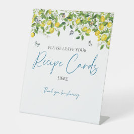 レシピカード記号 |サマーレモンブライダルシャワー 台座サイン