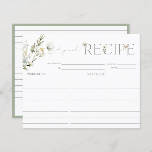 レシピカード (正面/裏面)