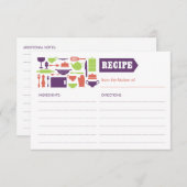 レシピカード (正面/裏面)