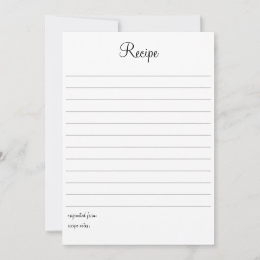 レシピカード (裏面)