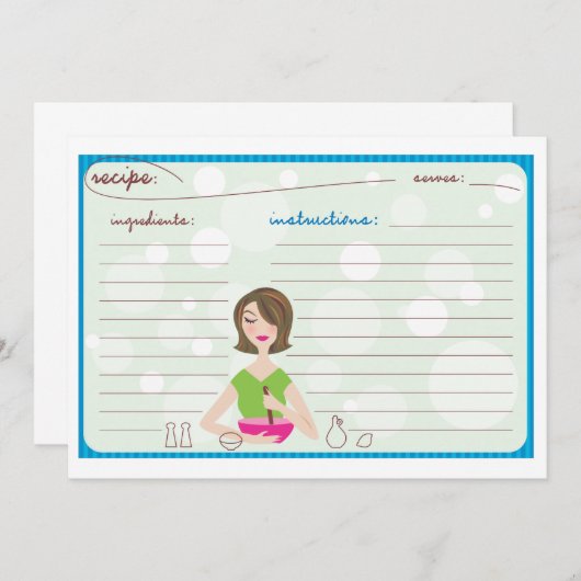 レシピカード (正面/裏面)