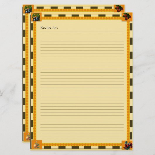 レシピカード (正面/裏面)